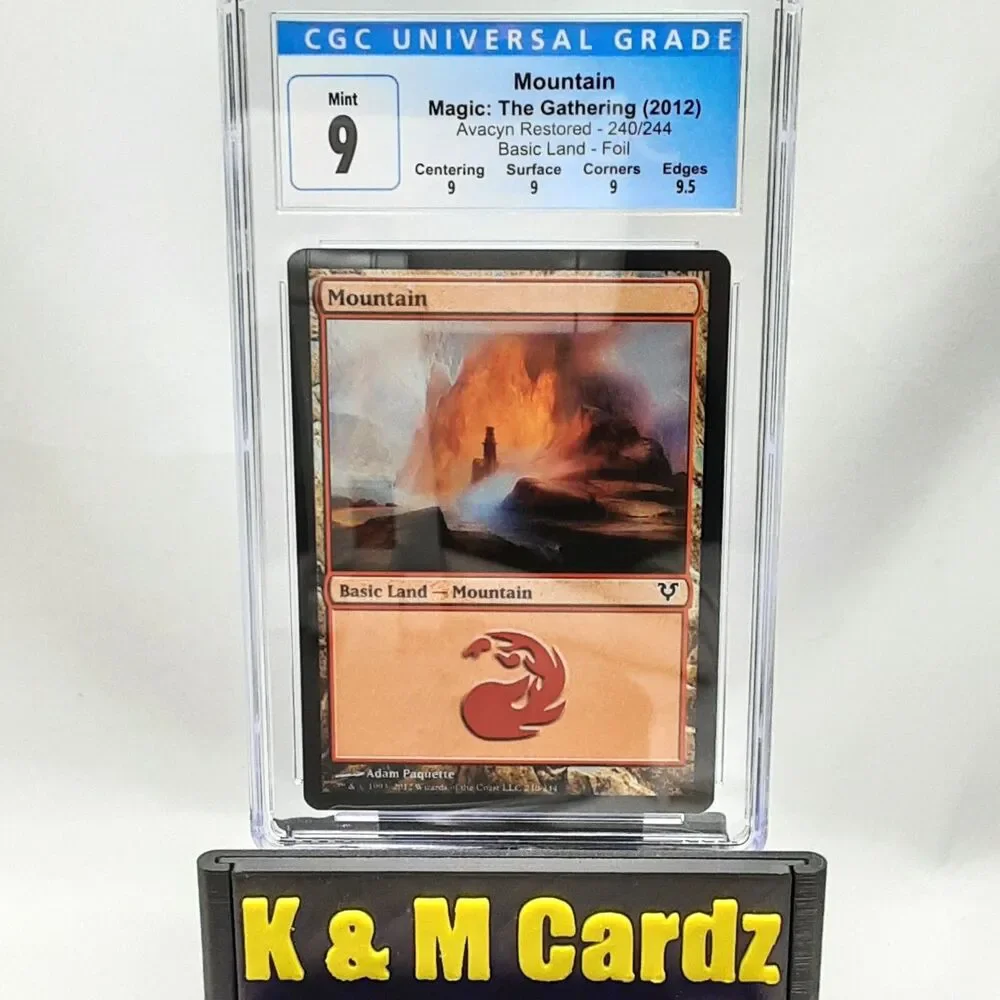 MTG - Avacyn Restored - Mountain - Foil - Graded - CGC 9